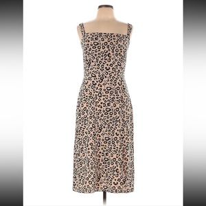 Midi length leopard dress